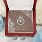 Love Knot Earring & Necklace Set - Matron of Honor Proposal