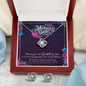 Love Knot Earring & Necklace Set - Sweet As A flower