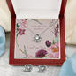 Love Knot Earring and Necklace set