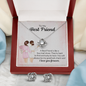 Love Knot Earring & Necklace Set - Wedding Gift For Friend