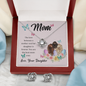 Love Knot Earring and Necklace Set - Best Mom Ever