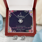 Love Knot Earring and Necklace Set - A Mother