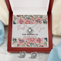 Love Knot Earring & Necklace Set - Thank You Gift For Bridal Party