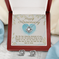 Love Knot Earring and Necklace Set - My Life Has Meaning