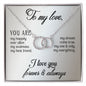Perfect Pair Necklace - To My Love