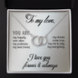 Perfect Pair Necklace - To My Love