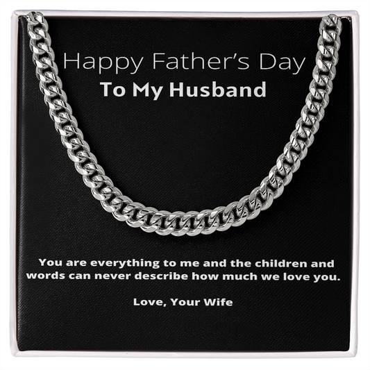 Cuban Link Chain - Husband Father's Day Gift