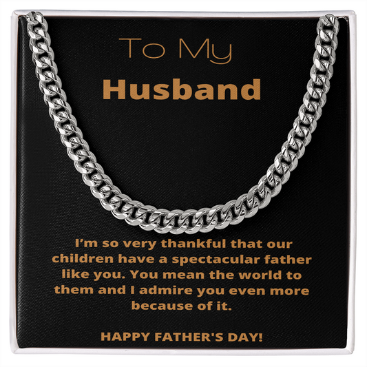 Cuban Link Chain - Husband Father's Day Gift