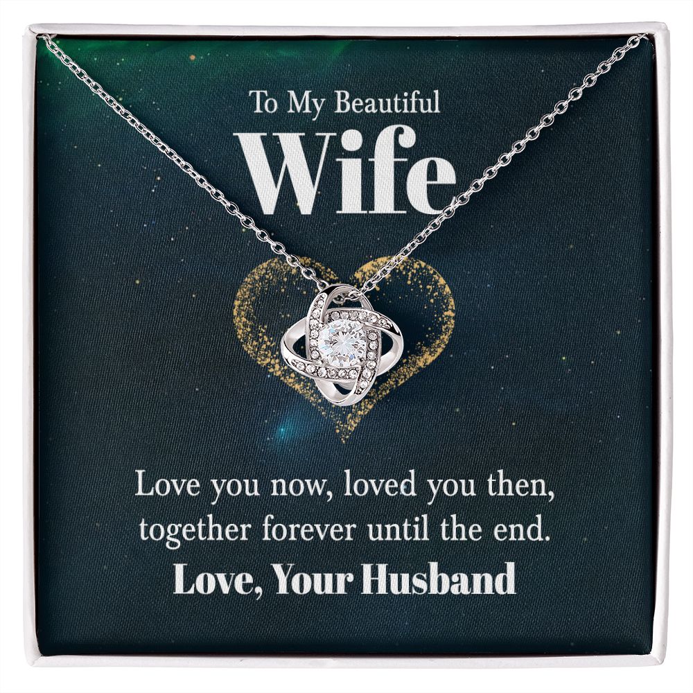 Love Knot Necklace - To My Wife