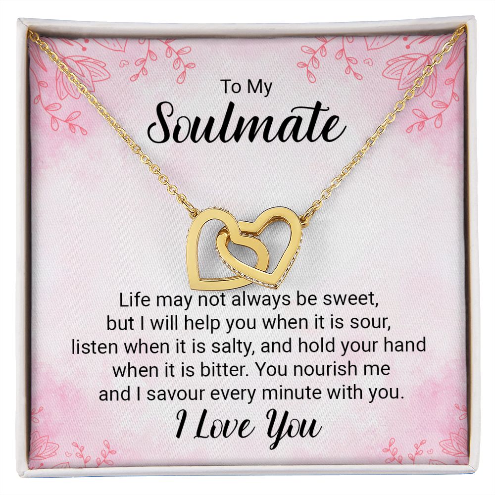 Interlocking Heart Necklace For Soulmate