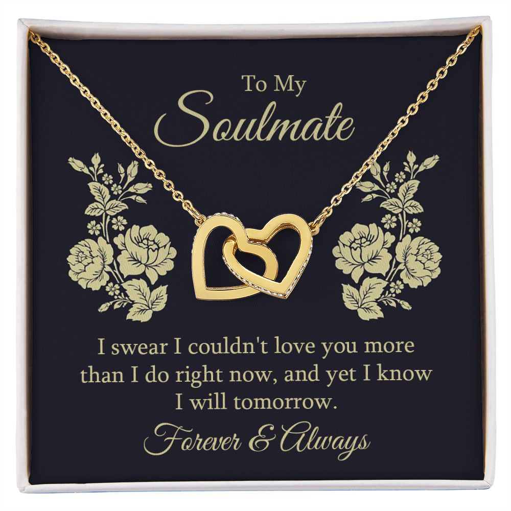 Interlocking Hearts Necklace For Soulmate