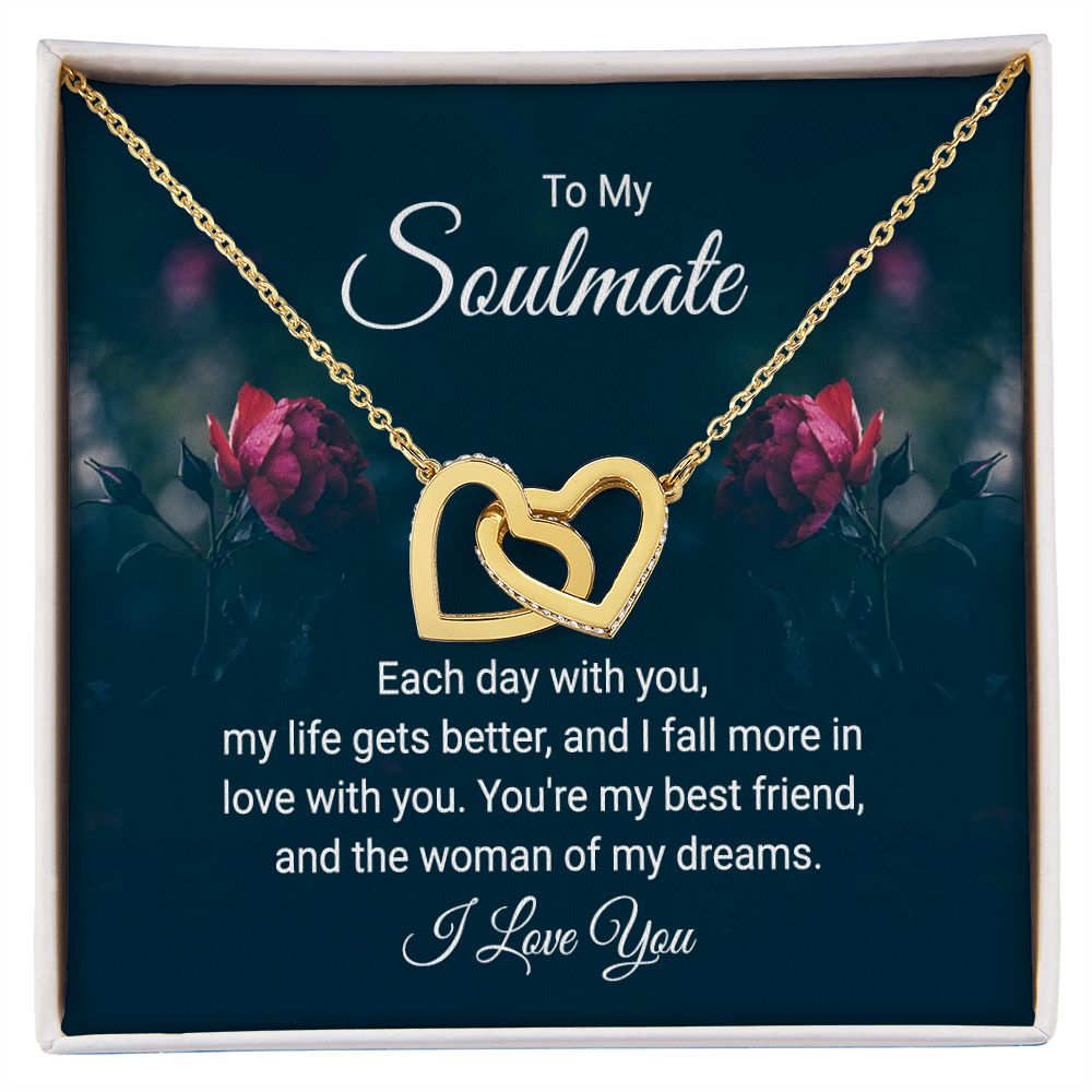 Interlocking Heart Necklace For Soulmate