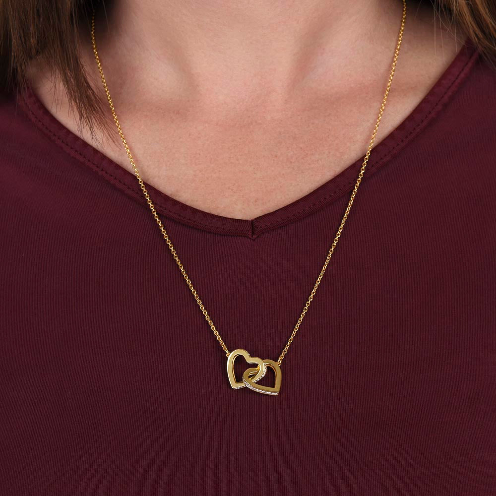 Interlocking Hearts Necklace For Wife