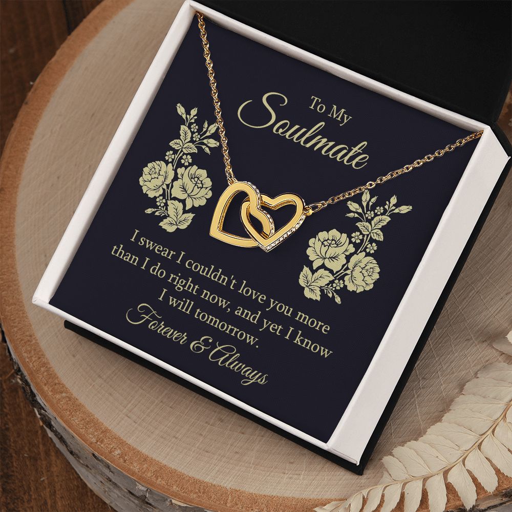 Interlocking Hearts Necklace For Soulmate