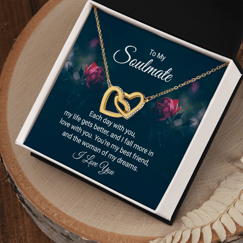 Interlocking Heart Necklace For Soulmate