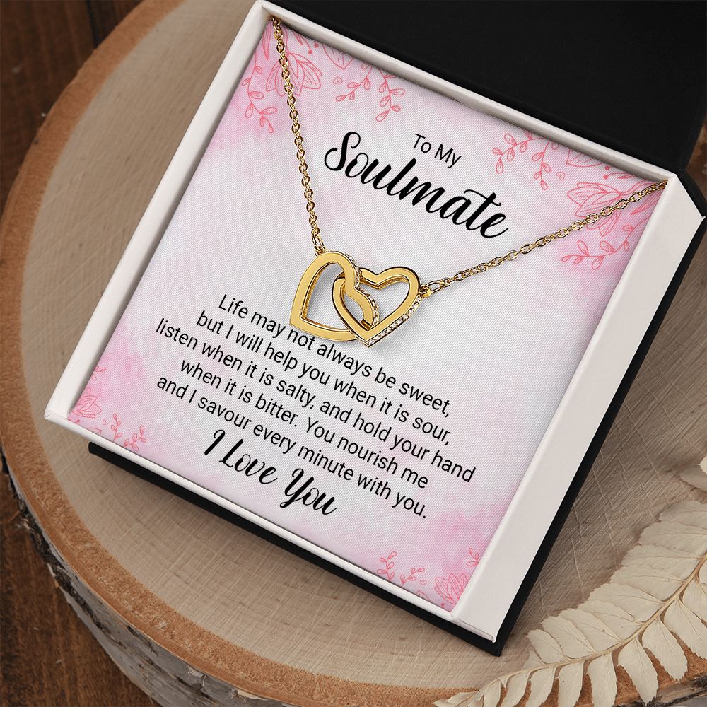 Interlocking Heart Necklace For Soulmate