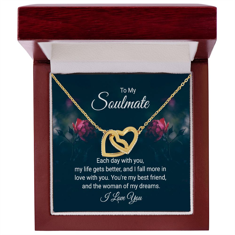 Interlocking Heart Necklace For Soulmate