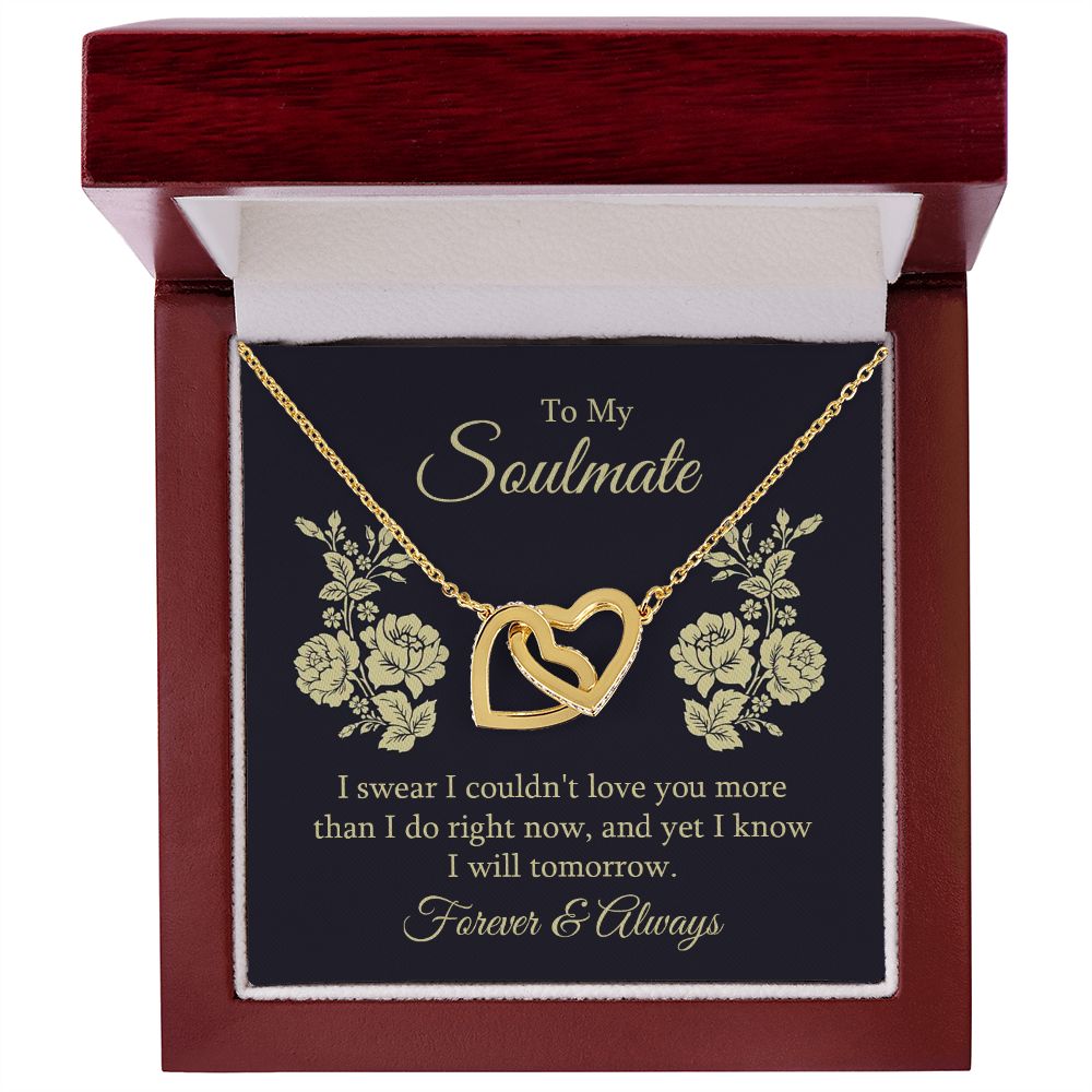 Interlocking Hearts Necklace For Soulmate