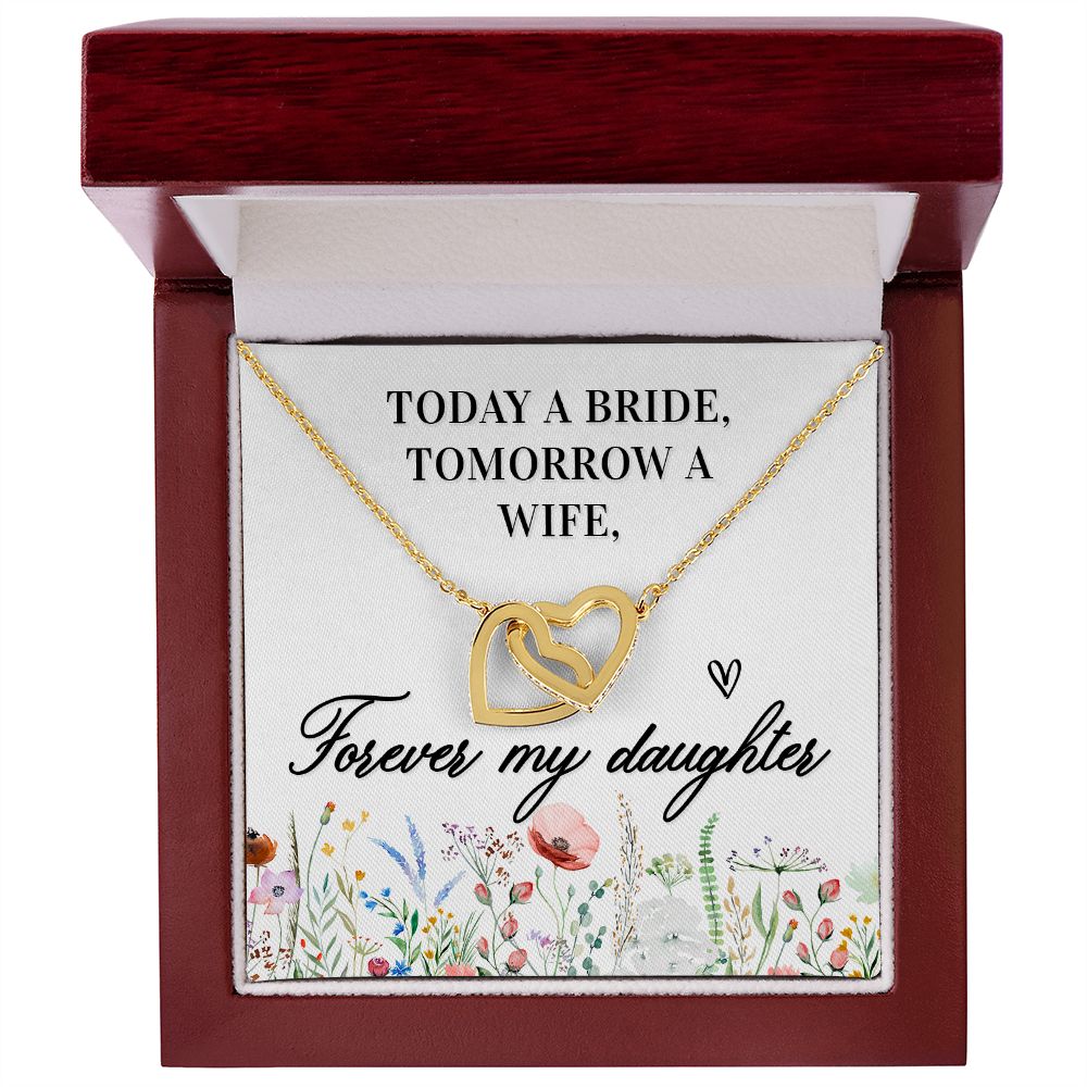 Interlocking Hearts Necklace For Bride
