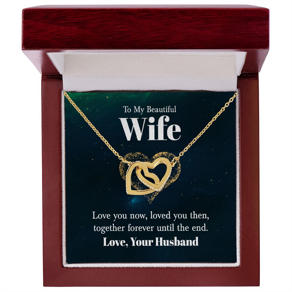 Interlocking Hearts Necklace For Wife