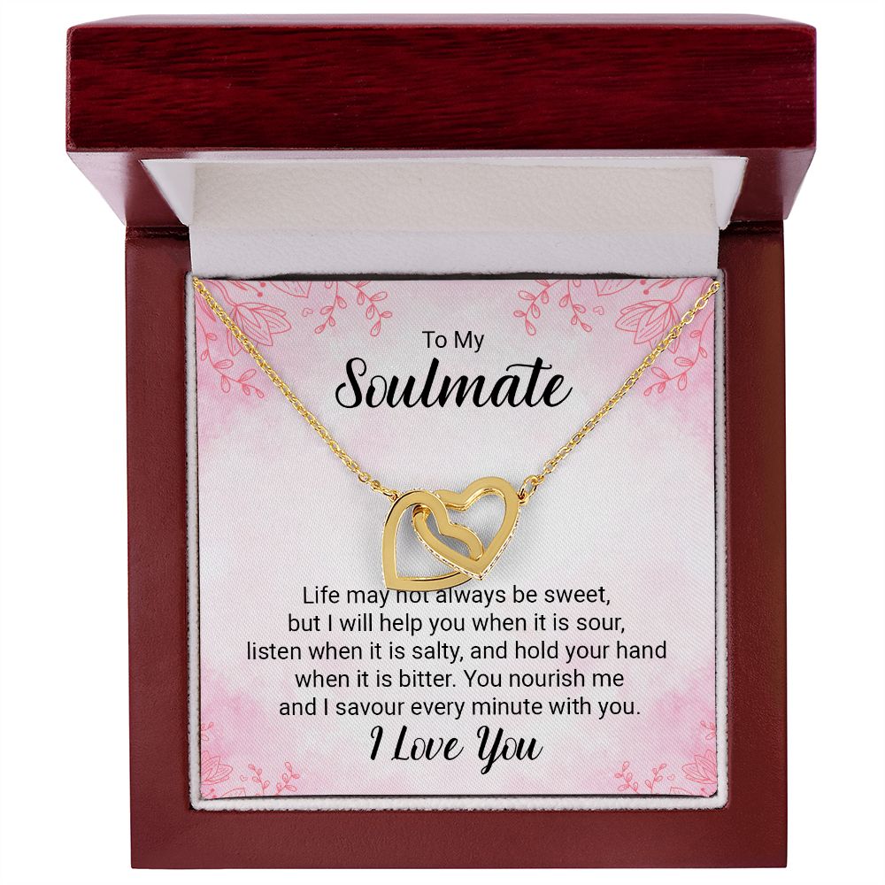 Interlocking Heart Necklace For Soulmate