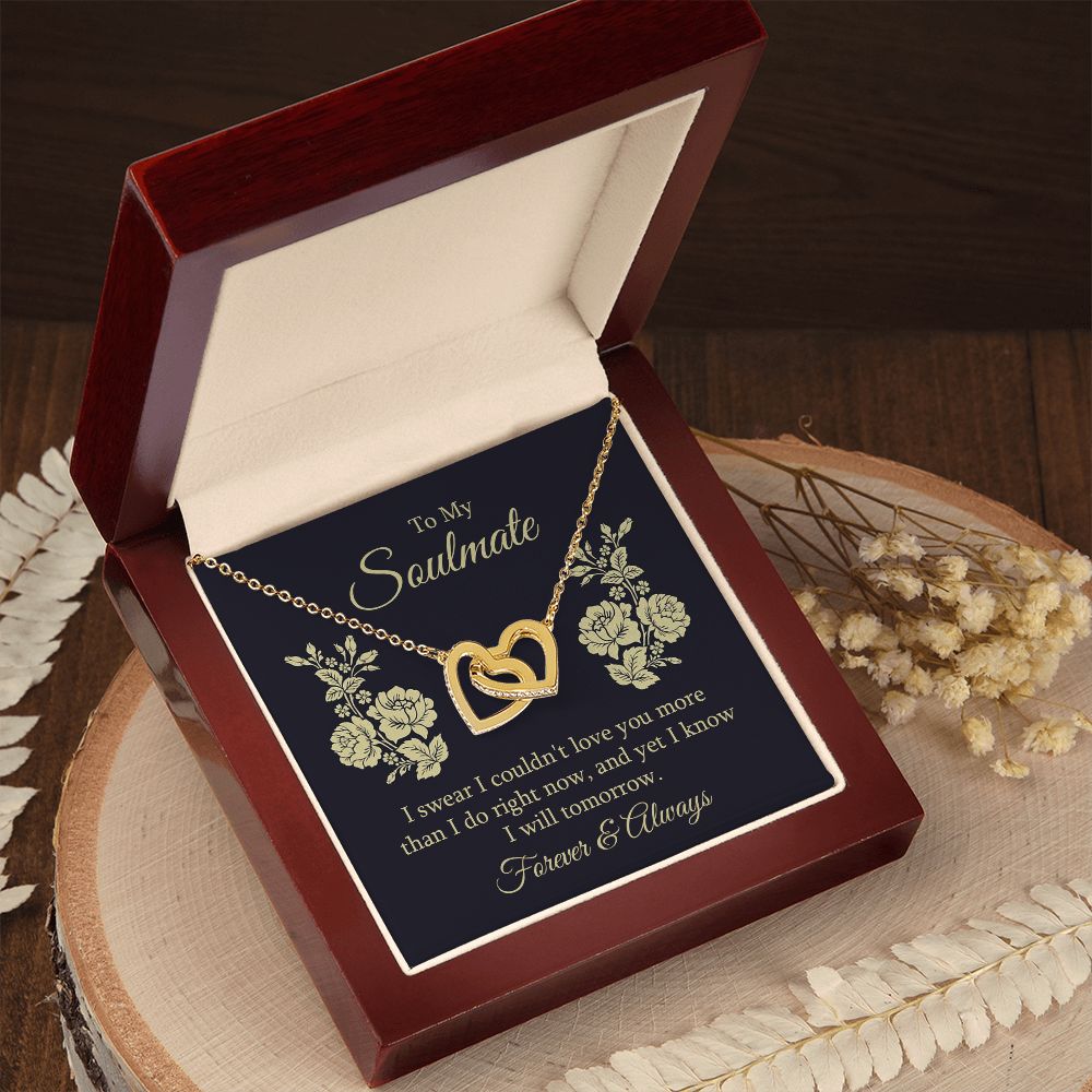 Interlocking Hearts Necklace For Soulmate