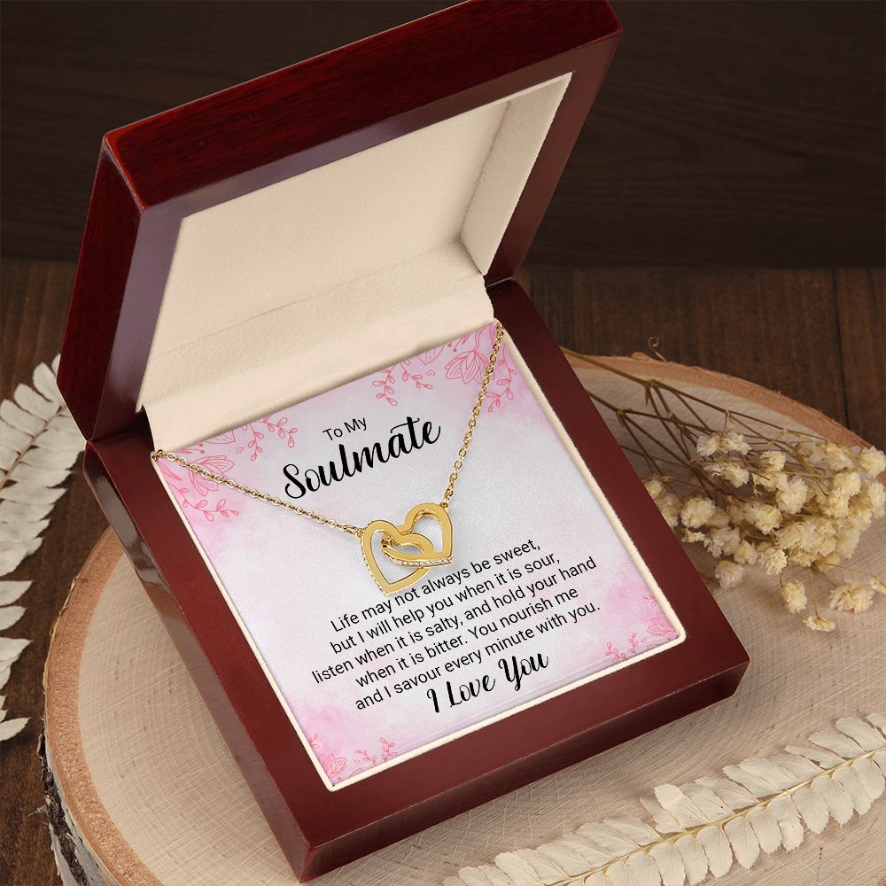 Interlocking Heart Necklace For Soulmate