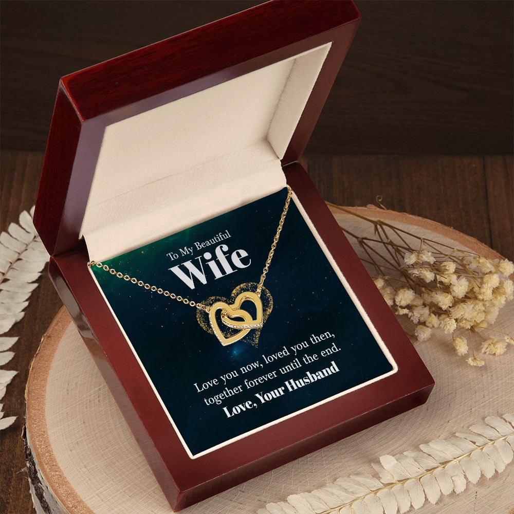 Interlocking Hearts Necklace For Wife