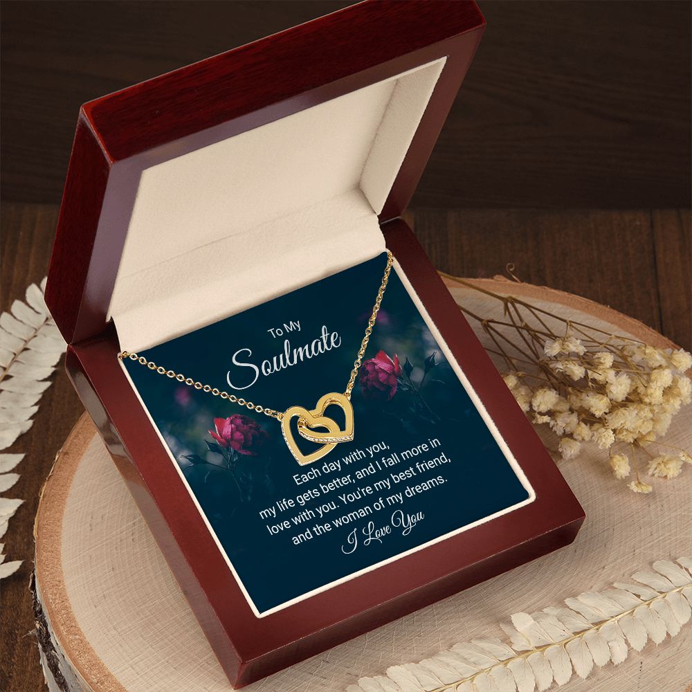 Interlocking Heart Necklace For Soulmate