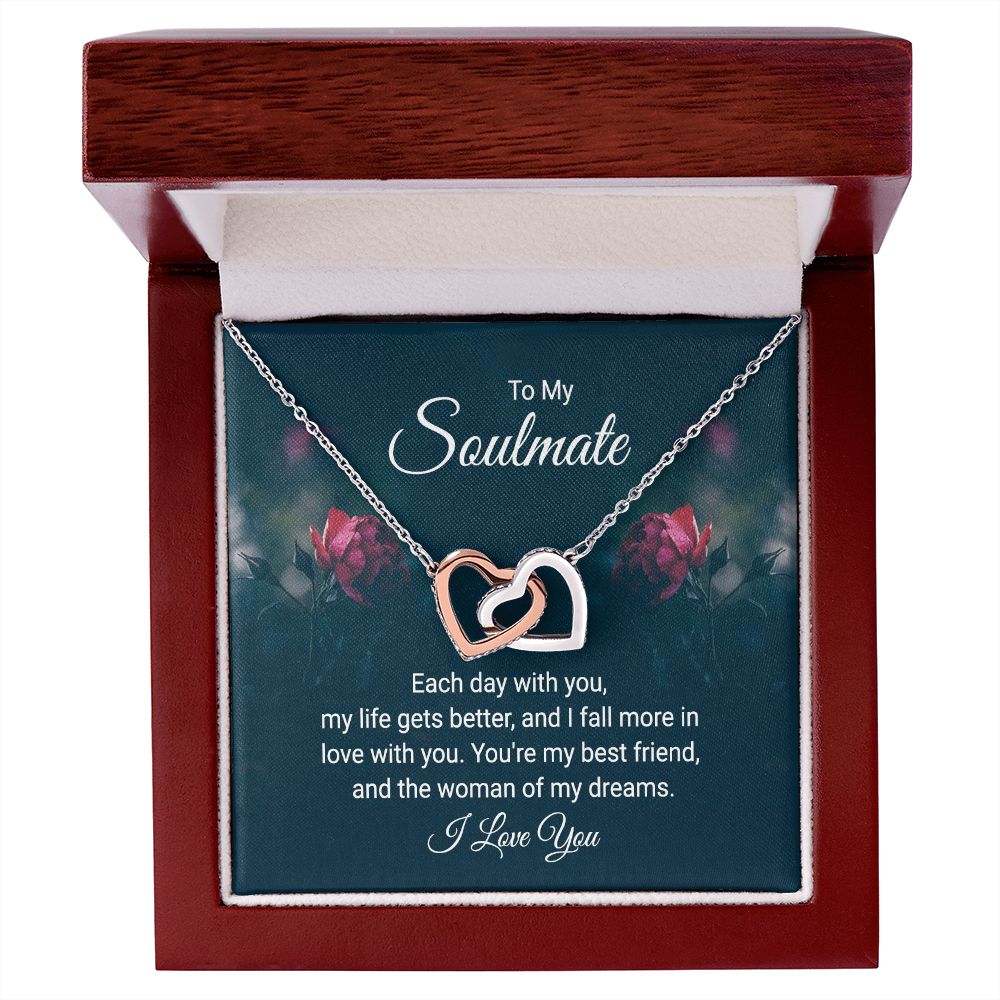 Interlocking Heart Necklace For Soulmate