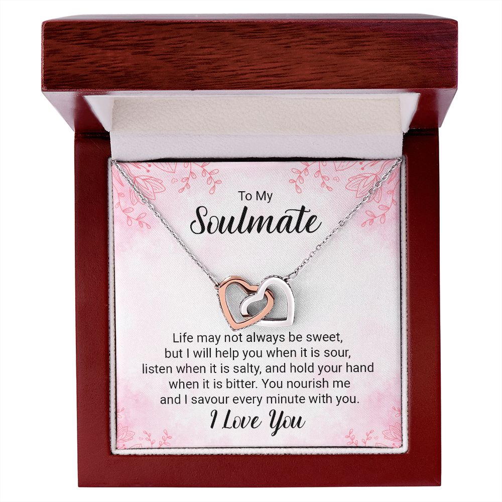 Interlocking Heart Necklace For Soulmate