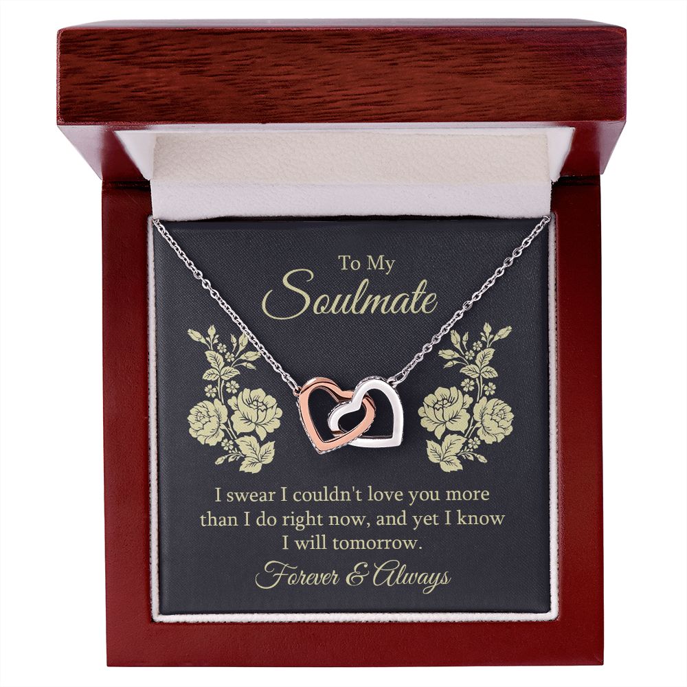Interlocking Hearts Necklace For Soulmate