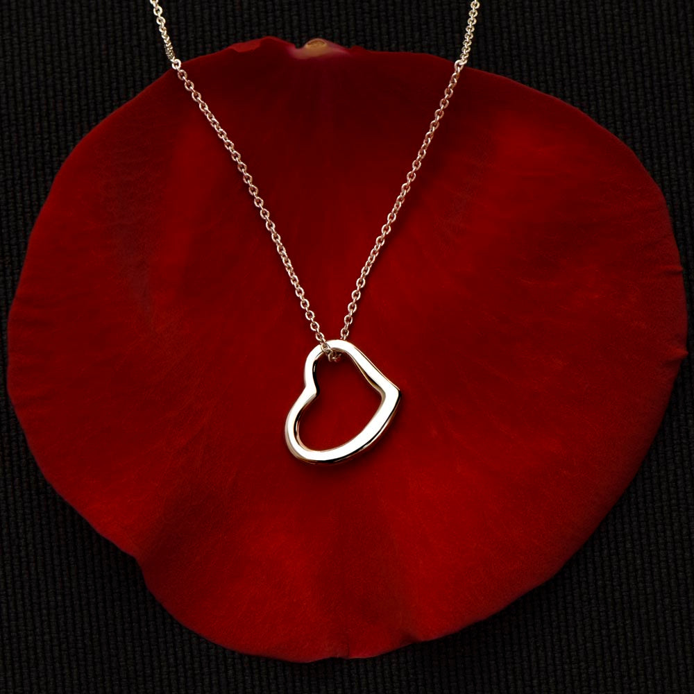 Delicate Heart Necklace For Mum