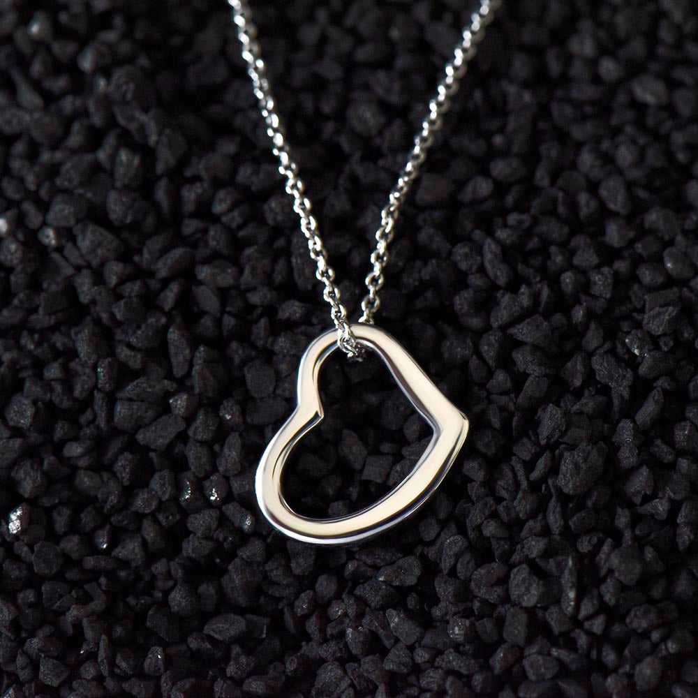 Delicate Heart Necklace - To Mom