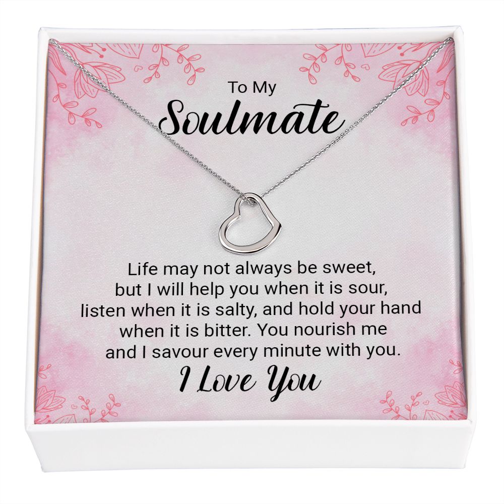 Delicate Heart Necklace For Soulmate