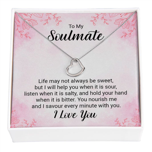 Delicate Heart Necklace For Soulmate
