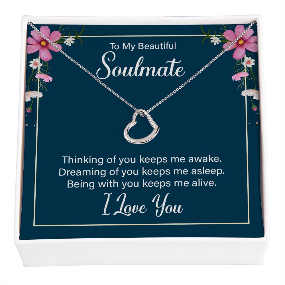 Delicate Heart Necklace For Soulmate