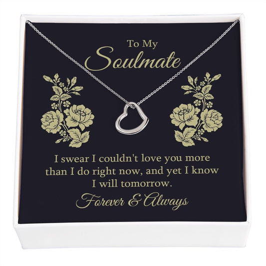 Delicate Heart Necklace For Soulmate