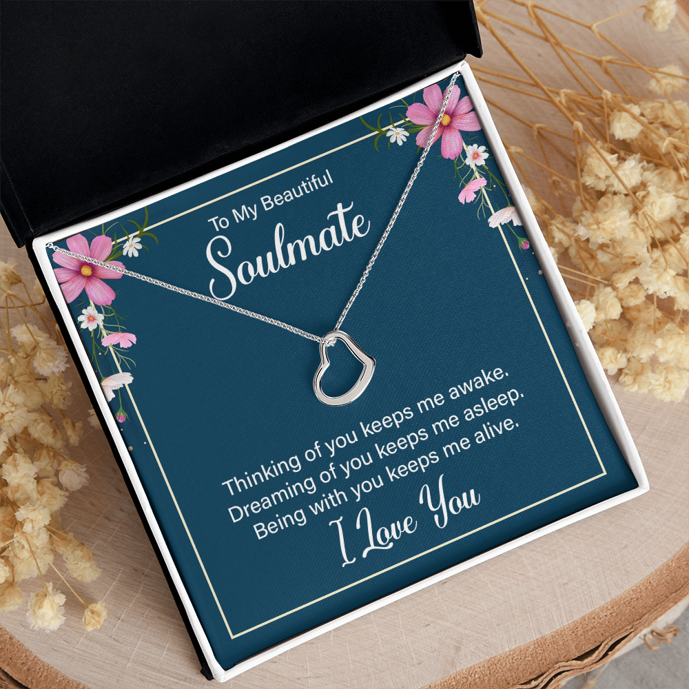 Delicate Heart Necklace For Soulmate