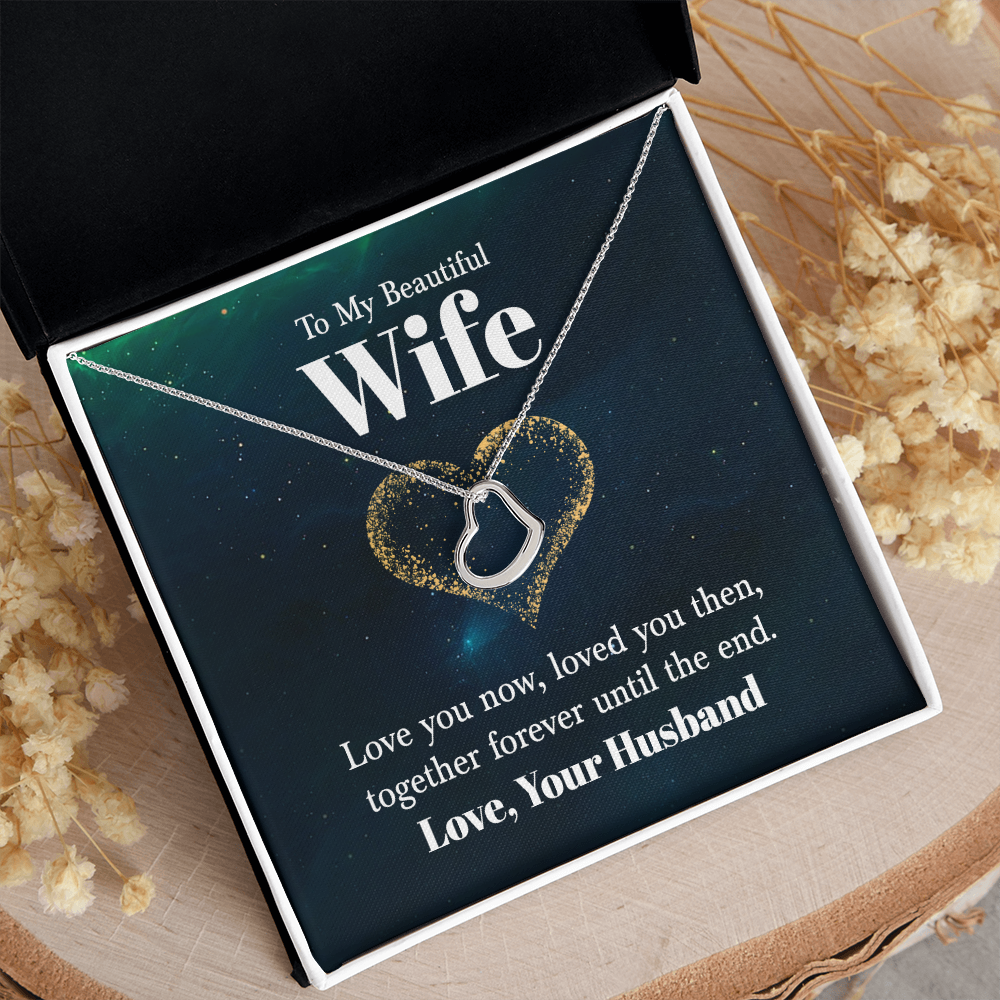 Delicate Heart Necklace For Wife