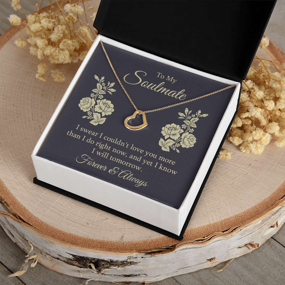 Delicate Heart Necklace For Soulmate