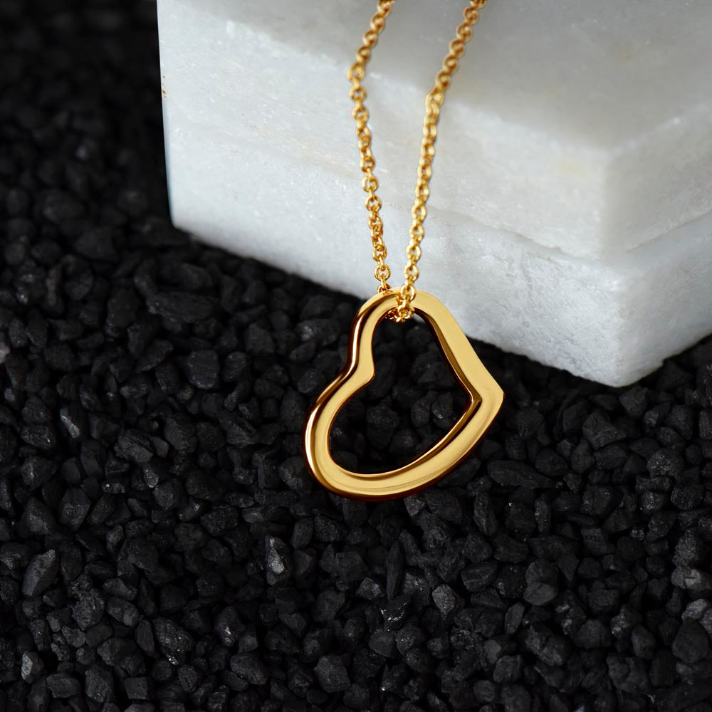 Delicate Heart Necklace - To Mom