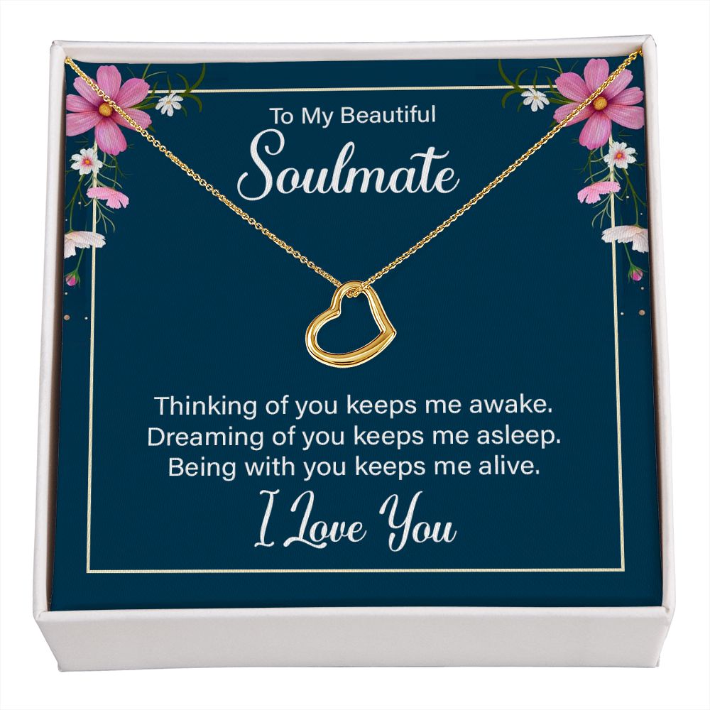 Delicate Heart Necklace For Soulmate