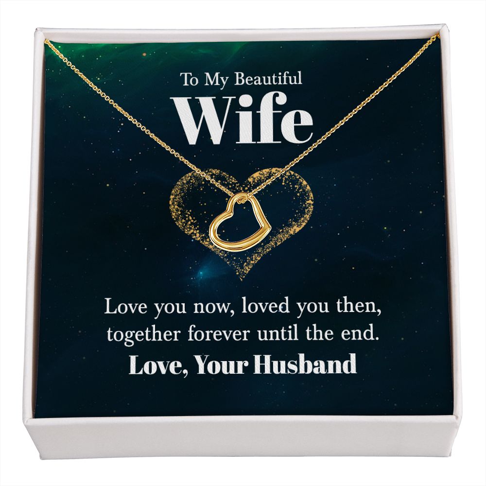 Delicate Heart Necklace For Wife