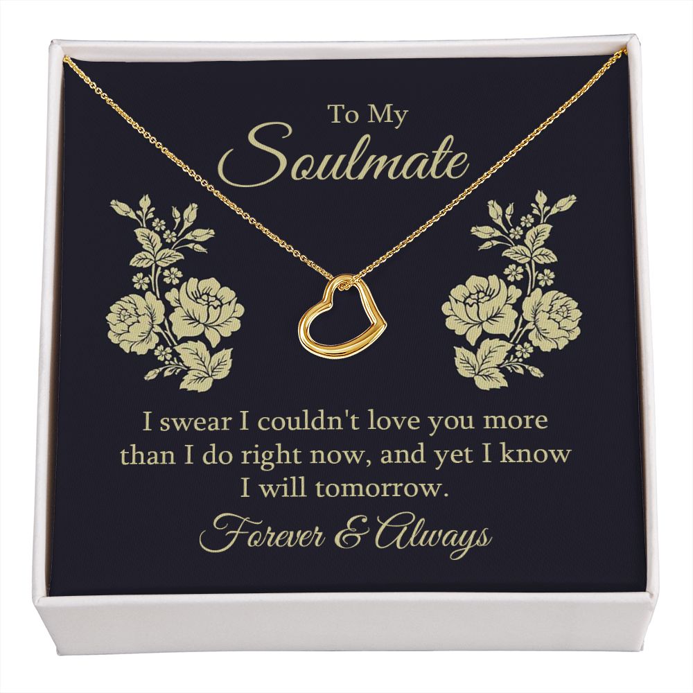 Delicate Heart Necklace For Soulmate