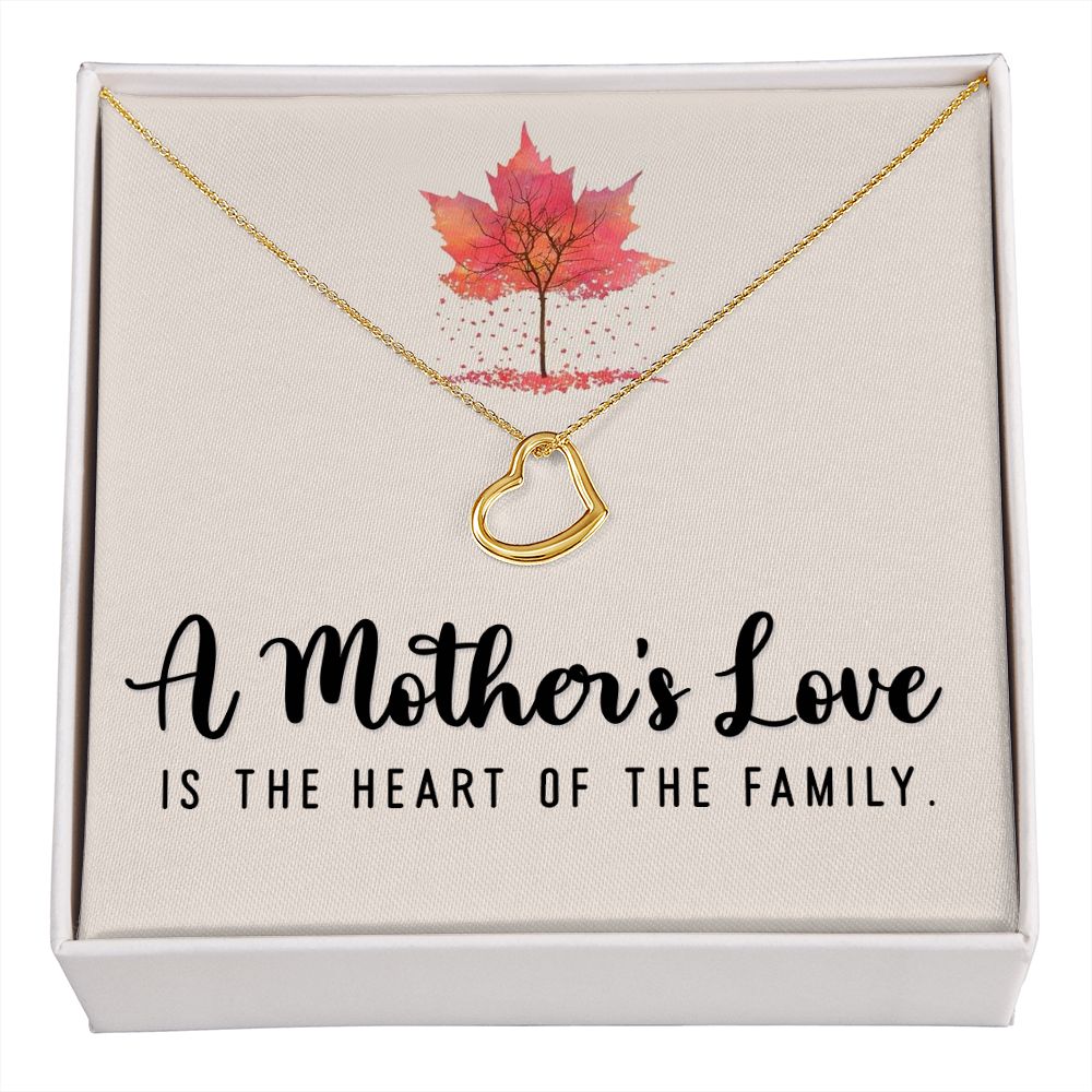 Delicate Heart Necklace For Mother