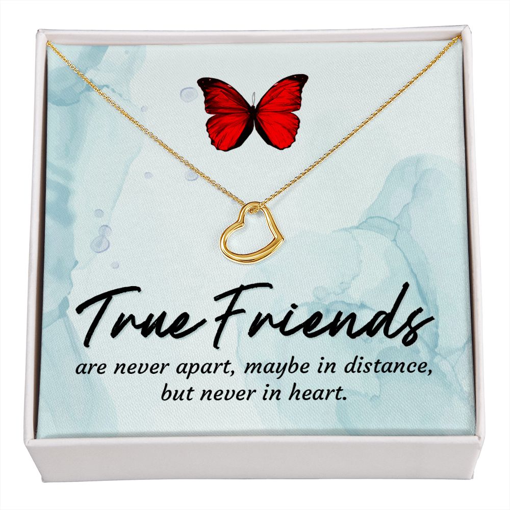 Delicate Heart Necklace Gift For A Friend
