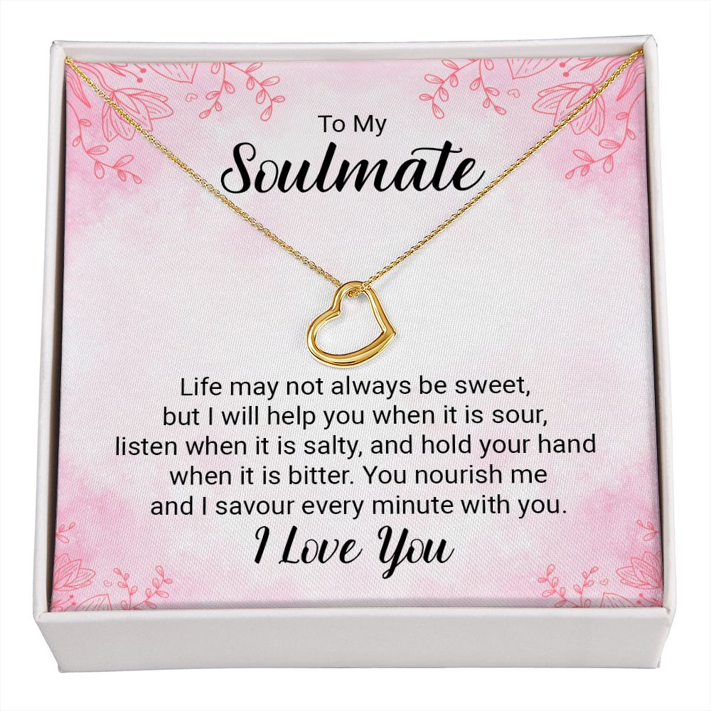 Delicate Heart Necklace For Soulmate