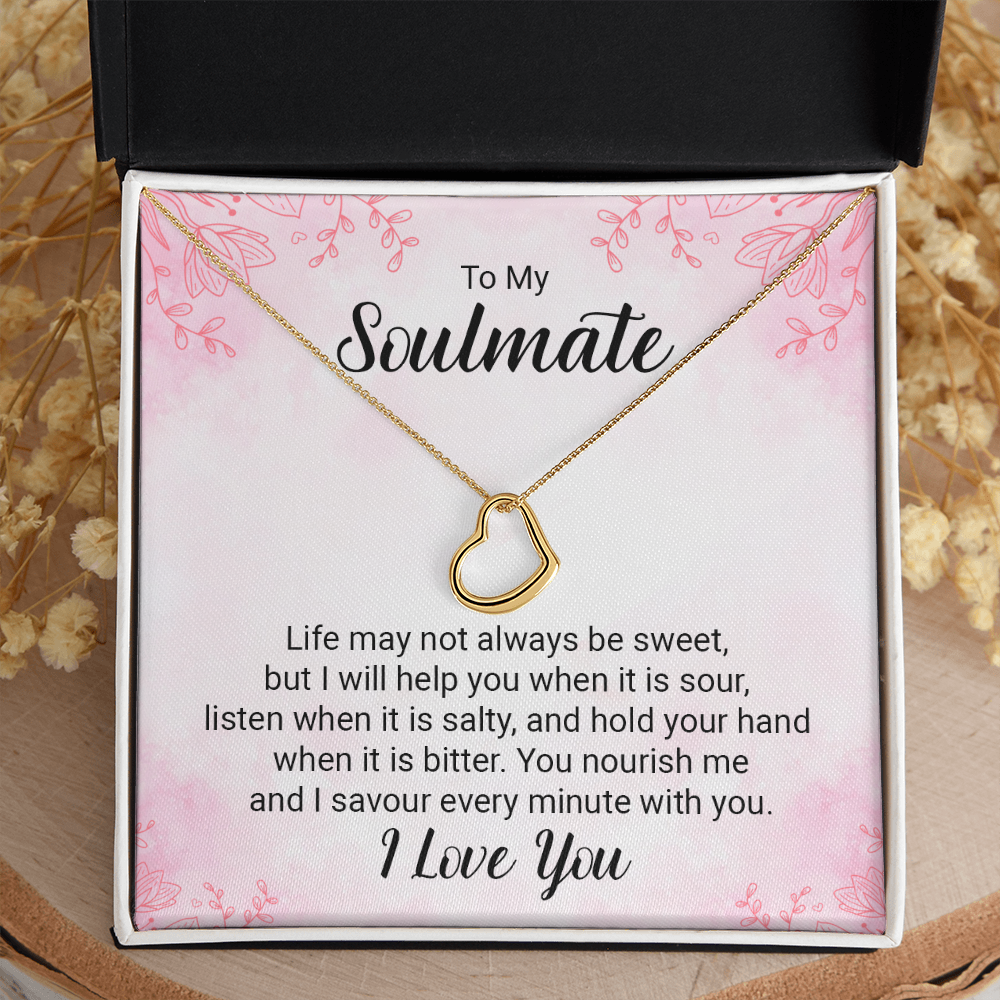Delicate Heart Necklace For Soulmate