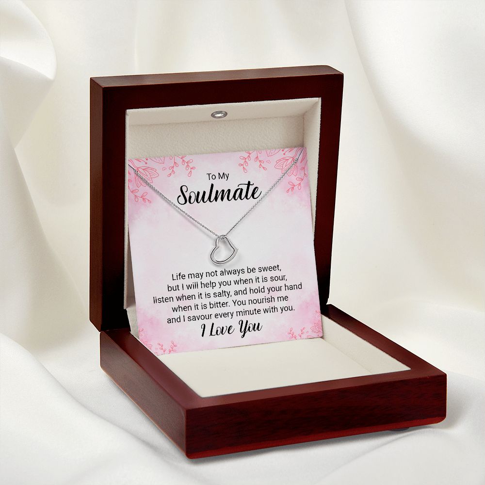 Delicate Heart Necklace For Soulmate